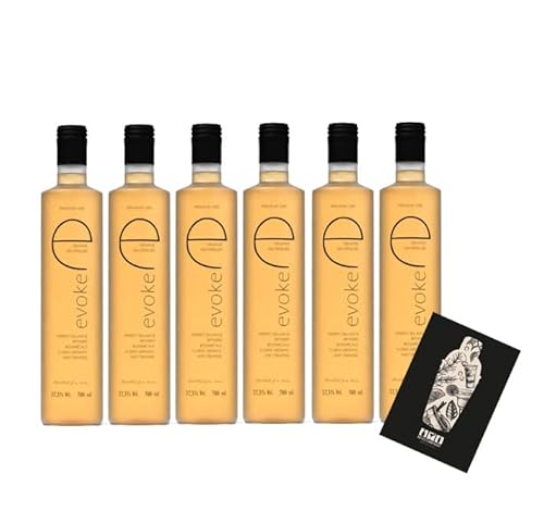 Evoke 6er Set Orange Gin 6x 0,7L (37,5% Vol) Der 5 fach destillierte Gin mit Orangen Flavour- [Enthält Sulfite] von Mixcompany