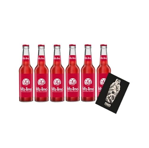 Fritz-Limo Apfel Kirsch Holunder 6er Set Limonade 6x 0,33L inkl. Pfand MEHRWEG mit Mixcompany Grußkarte Fritz-Limo Apfel Kirsch Holunder 6er Set Limonade 6x 0,33L inkl. Pfand MEHRWEG mit Mixcompany Grußkarte von Mixcompany