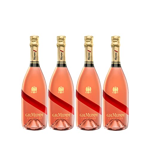 G.H. Mumm Champagner 4er Set Grand Cordon Rose 0,75L (12% Vol) - [Enthält Sulfite] von Mixcompany