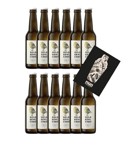 Mixcompany Goldkehlchen 12er Set Cider Apfel 12x 0,33L (4,5% Vol) - [Enthält Sulfite] von Mixcompany