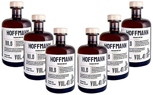 Hoffmann s Premium Dry Gin No8-6er Set Der Hoffmann Gin 0,5L (41% Vol)- [Enthält Sulfite] von Mixcompany