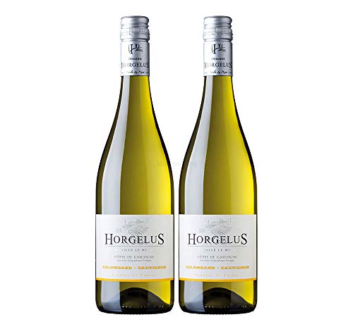 Horgelus Colombard Sauvignon - 2er Set Weißwein 0,75L (11,5% Vol) - Côtes de Gascogne Frankreich- [Enthält Sulfite] von Mixcompany