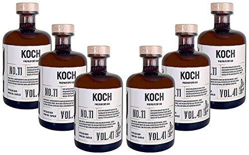 Koch s Premium Dry Gin No11-6er Set Der Koch Gin 0,5L (41% Vol)- [Enthält Sulfite] von Mixcompany