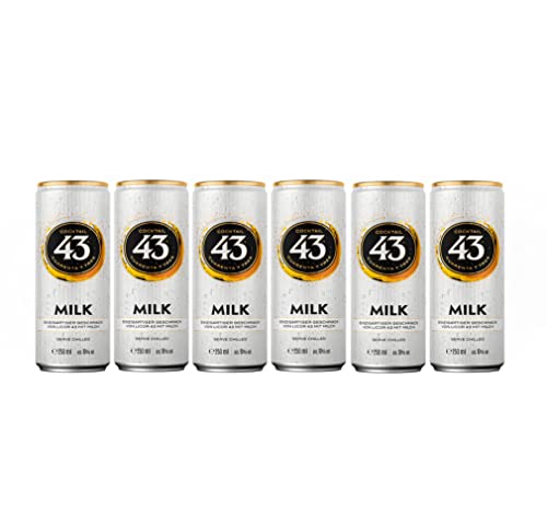 Licor 43 6er Set Milk 6x 0,25L (10% Vol) inkl. Pfand EINWEG Cocktail Longdrink ready to drink- [Enthält Sulfite] von GREAT BRITISH TRADING LIMITED