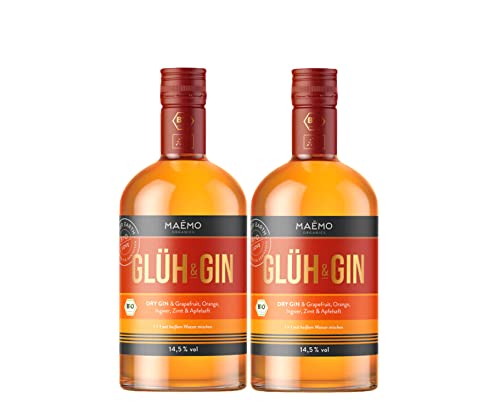 Maemo Organics Bio 2er Glüh & Gin 2x 0,7L (14,5% Vol)- [Enthält Sulfite] von Mixcompany