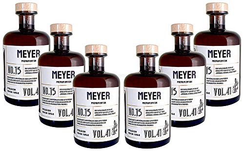 Meyer s Premium Dry Gin No13-6er Set Der Meyer Gin 0,5L (41% Vol)- [Enthält Sulfite] von Mixcompany