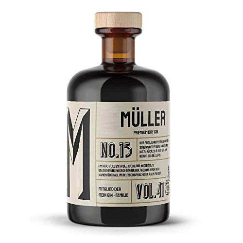 Müller s Premium Dry Gin No13 - Der Müller Gin 0,5L (41% Vol)- [Enthält Sulfite] von Mixcompany