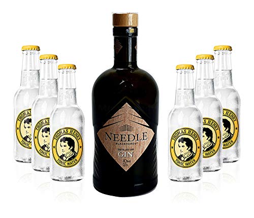 Needle Blackforest Dry Gin 0,5L (40% Vol) + 6 x Thomas Henry Tonic Water 0,2l MEHRWEG inkl. Pfand- Needle Blackforest Dry Gin von Mixcompany