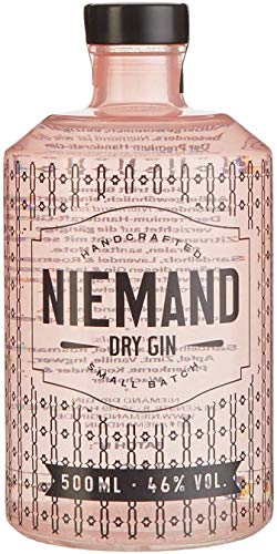Niemand Handcrafted Dry Gin 0,5l 500ml (46% Vol) Gin Tonic Ginliebhaber- [Enthält Sulfite] von Mixcompany