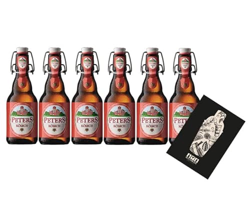 Peters Kölsch 6er Set Bier 0,33L (4,8% Vol) mit Mixcompany Grußkarte inkl Pfand MEHRWEG- [Enthält Sulfite] von Mixcompany
