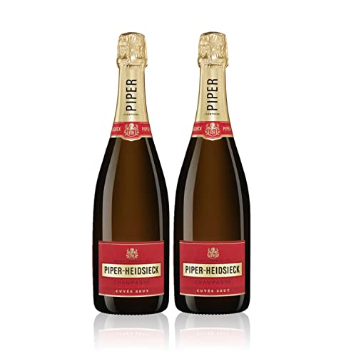 Piper Heidsieck 2er Set Cuvee Brut Champagner 2x 0,75l (12% Vol) Champagner- [Enthält Sulfite] von Mixcompany