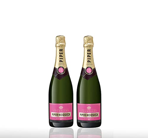 Piper Heidsieck 2er set Rose Sauvage Brut 2x 0,75l (12% Vol) Champagner- [Enthält Sulfite] von Mixcompany