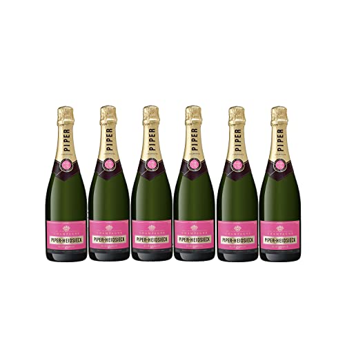 Piper Heidsieck 6er set Rose Sauvage Brut 6x 0,75l (12% Vol) Champagner- [Enthält Sulfite] von Mixcompany