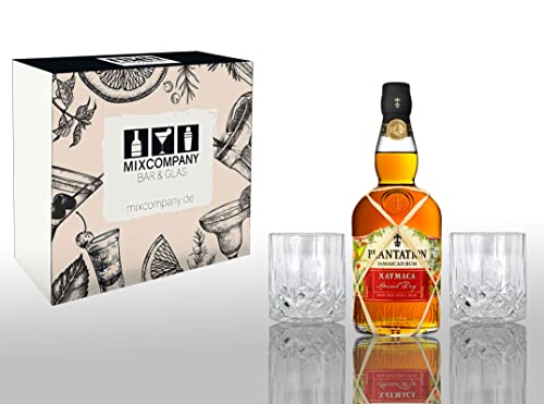 Plantation Rum Geschenkset Xaymaca Special Dry 0,7L (43% Vol) + 2x Tumbler Kristalloptik- [Enthält Sulfite] von Mixcompany