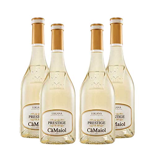 Prestige Lugana 4er Set Ca Maiol 4x 0,75L (13% Vol) Weißwein aus Italien- [Enthält Sulfite] von Mixcompany