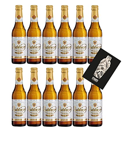 Radeberger Premium Pils 12er Set Bier 0,33l (4,8% Vol) mit Mixcompany Grußkarte inkl Pfand MEHRWEG- [Enthält Sulfite] von GREAT BRITISH TRADING LIMITED