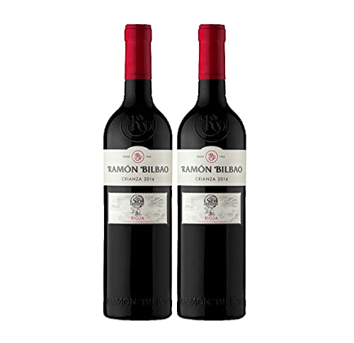 Ramon Bilbao Crianza 2er Set Rioja Rotwein 0,75L (14% Vol) Spanien fruchtig gradlinig Tempranillo Trauben Jahrgang variierend- [Enthält Sulfite] von Mixcompany