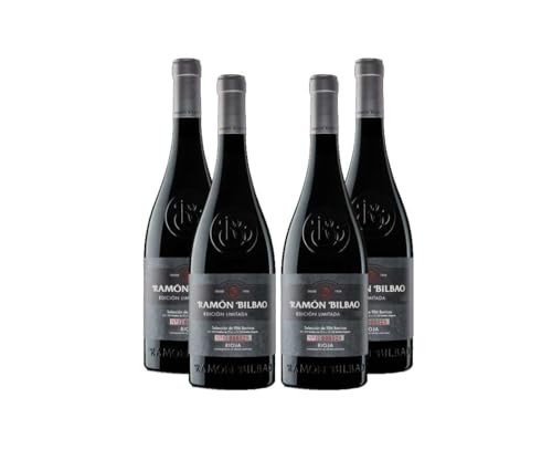 Ramon Bilbao Edicion Limitada 4er Set Rioja Rotwein 0,75L (14% Vol) limitierte Auflage Spanien blumiger Charakter Tempranillo Trauben Jahrgang variierend- [Enthält Sulfite] von Mixcompany