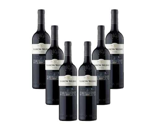 Ramon Bilbao Reserva 6er Set Rotwein 0,75L (14% Vol) Spanien Noten von Holz und Früchten Jahrgang variierend- [Enthält Sulfite] von Mixcompany