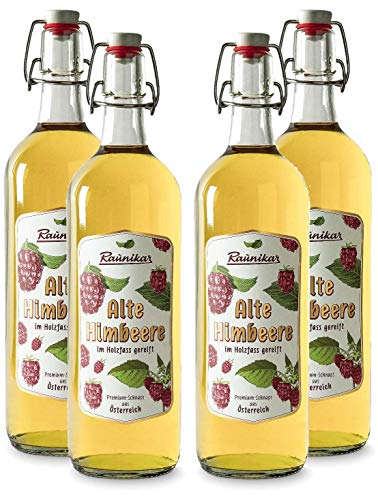 Raunikar - 4er Set Alte Himbeere Schnaps 4x 1L (38% Vol)- [Enthält Sulfite] von Mixcompany