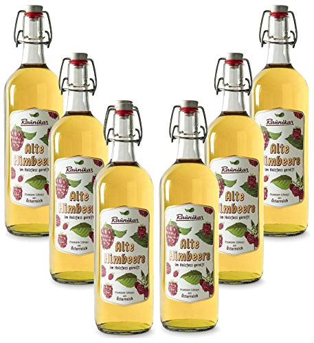 Raunikar - 6er Set Alte Himbeere Schnaps 6x 1L (38% Vol)- [Enthält Sulfite] von Mixcompany