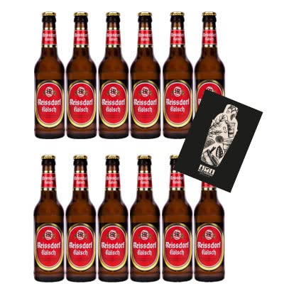 Reissdorf Kölsch 12er Set Bier 0,33L (4,8% Vol) mit Mixcompany Grußkarte inkl Pfand MEHRWEG- [Enthält Sulfite] von Mixcompany