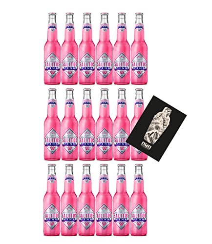 Salitos 18er Set Bier Salitos Pink Beer 18x 0,33L (5% Vol) inkl. Pfand MEHRWEG mit Mixcompany Grußkarte- [Enthält Sulfite] von Mixcompany