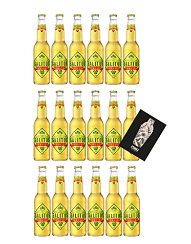 Salitos 18er Set Bier Salitos Tequila Beer 18x 0,33L (5,9% Vol) inkl. Pfand MEHRWEG mit Mixcompany Grußkarte- [Enthält Sulfite] von Mixcompany