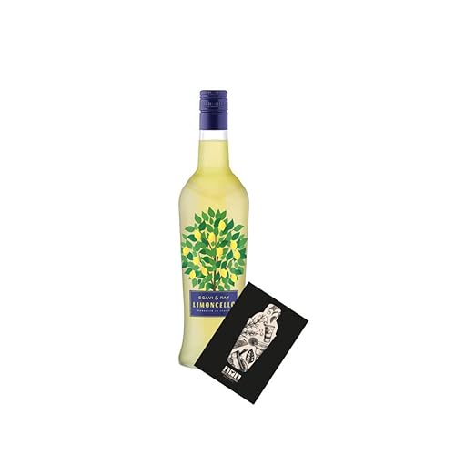 Scavi & Ray Limoncello 0,7L (25% Vol) italienischer Zitronenlikör mit Mixcompany Grußkarte- [Enthält Sulfite] von Mixcompany