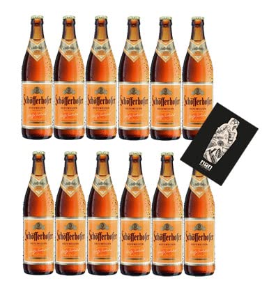 Schöfferhofer Weizen 12er Set Hefeweizen 0,5l (5% Vol) mit Mixcompany Grußkarte inkl Pfand MEHRWEG- [Enthält Sulfite] von Mixcompany