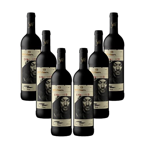 Snoop Dogg 6er Set Cali Red Rotwein 6x 0,75L (13% Vol) 19 Crimes Kalifornien Rotwein von Snoop Dogg- [Enthält Sulfite] von Mixcompany