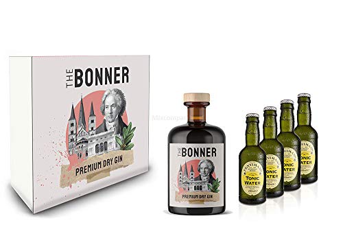 The Bonner Geschenkset - The Bonner Premium Dry Gin 0,5l (41% Vol) + 4x Fentimans Tonic Water 200ml inkl. Pfand MEHRWEG- [Enthält Sulfite] von Mixcompany
