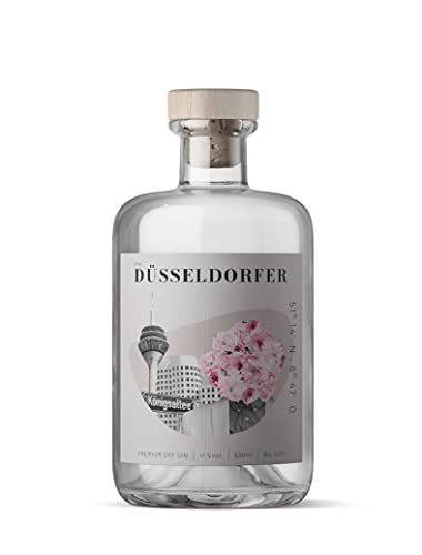 The Düsseldorfer Premium Dry Gin 0,5l (41% Vol.) - Premium Dry Gin Düsseldorf - genieße (D) eine Stadt- [Enthält Sulfite] von Mixcompany