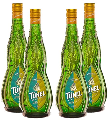 Tunel 4er Set Mezcladas 0,7L (30% Vol) Kräuterlikör Hierbas de Mallorca- [Enthält Sulfite] von Mixcompany