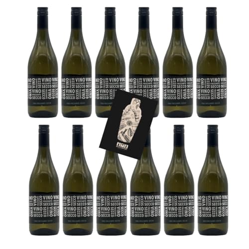 Vino Frizzante Secco 12er Set Ducca Della Rocca je 0,75L (10,5% Vol) trocken Italien- [Enthält Sulfite] von Mixcompany