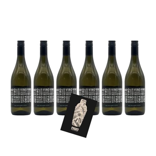 Vino Frizzante Secco 6er Set Ducca Della Rocca je 0,75L (10,5% Vol) trocken Italien- [Enthält Sulfite] von Mixcompany