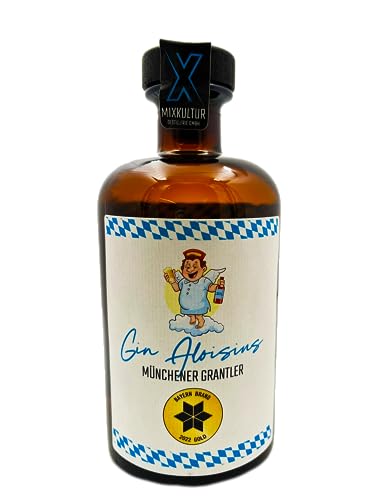 ALOISIUS GIN | 45% | 0,5L | Bier flavoured Gin - handgefertigt aus München - süssliches Aroma, Gerste, Hopfen und Malz von Mixkultur