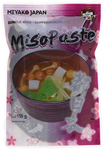 Miyako Miso-Suppenpaste, dunkel, 10er Pack (10 x 150 g) von MIYAKO