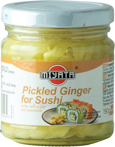 MIYATA Ingwer für Sushi, weiß - 1 x 190 g MIYATA Ingwer für Sushi, weiß - 1 x 190 g von Miyata