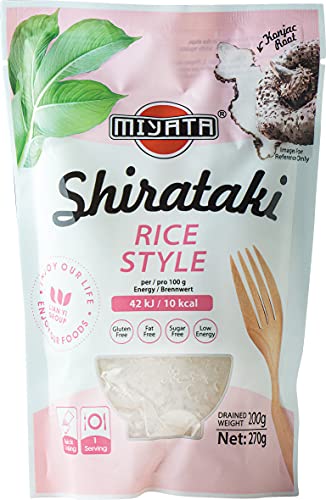 Miyata Shirataki Reis Style, aus Konjakmehl, 1er Pack (1 x 270 g) von Miyata