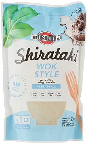 Miyata Shirataki Wok Style, Nudeln aus Konjakmehl, 6er Pack (6 x 270 g) von Miyata