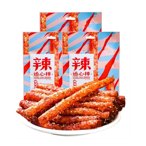 Mkostlich Latiao, Superwürziger Geschmack 3-er Pack, Würzige Chinesische Snacks, Chinese Würzige Streifen, 辣条 Mkostlich Latiao, Superwürziger Geschmack 3-er Pack, Würzige Chinesische Snacks, Chinese Würzige Streifen, 辣条 von Mkostlich