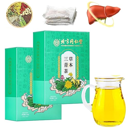 Mnsuid Herbal Three Cleansing Tea, Health Preserving Tea, Liver Support Tea, Extracted From 18 Kinds of Herbs 【30Bags/ Box】 (2 Box-60Bags) von Mnsuid