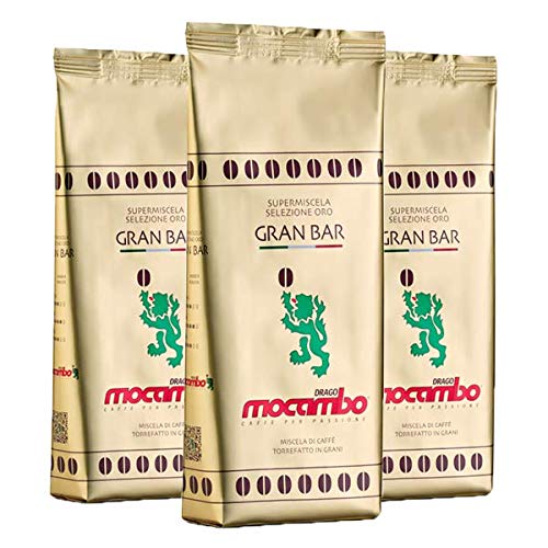 3 x Mocambo Gran Bar Selezione Oro, 250g Bohnen von Mocambo