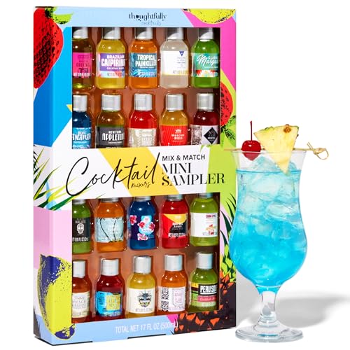 Thoughtfully Cocktail-Mix Set - Geschenk-Set Mit 20 Verschiedenen Aromen Zum Mischen Für Cocktails von Thoughtfully