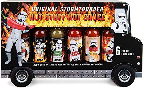 Thoughtfully - Original Stormtrooper Scharfe Saucen Geschenk-Set - Hot Sauce Set Mit 6 Chili-Saucen von Modern Gourmet Foods