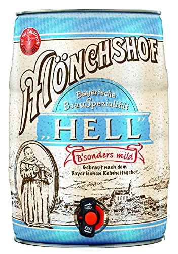 Mönchshof Hell 5,0 l Partydose mit Zapfhahn PFANDFREI (1 x 5,0 l) von Mönchshof