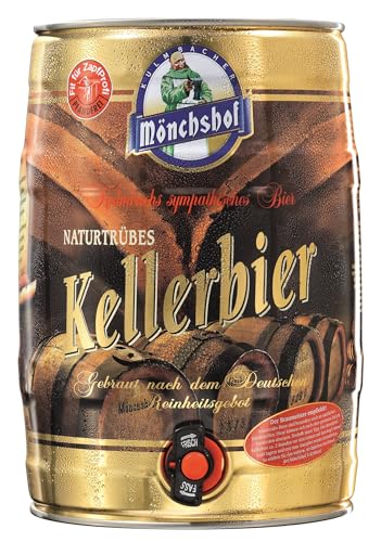 Mönchshof Kellerbier 5,0 l Partydose mit Zapfhahn PFANDFREI (1 x 5,0 l) von Mönchshof