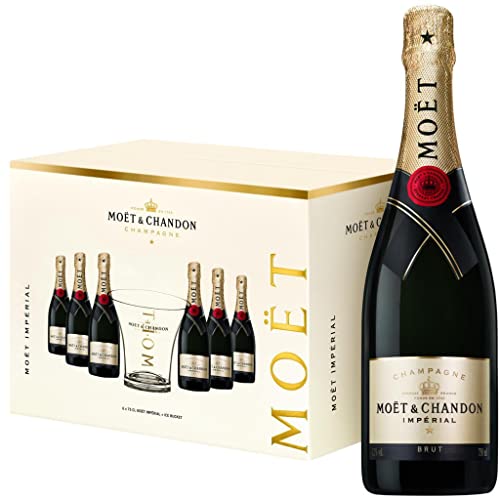 Lot Champagne Moët et Chandon Brut Impérial 6x75 cl + Gratis Moët et Chandon Champagner-Eimer von Wine And More