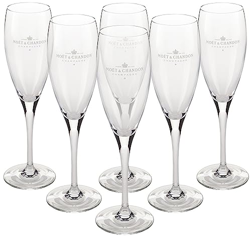 Moët & Chandon Impérial Champagner Flöten Gläser Flutes 0,2l Set Glas Klar (6 Stück) von Moët & Chandon